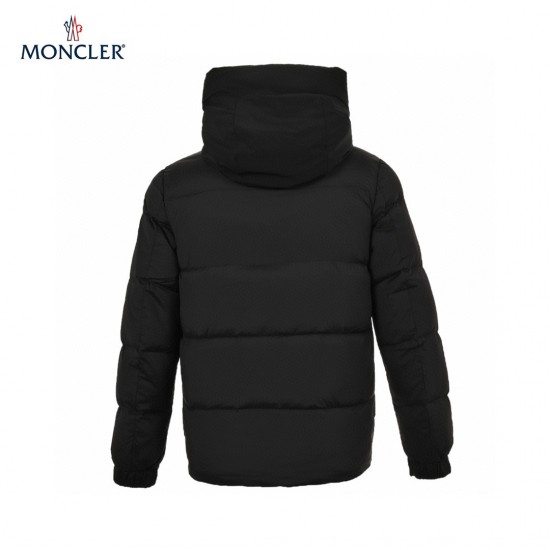 22FW Moncler Madeira Hooded Short Black Long Sleeves Down Jacket Size 1-5 