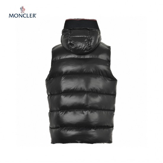 23FW Moncler Bormes Black Sleeveless Down Vest Outerwear Size 1-5 