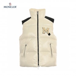 23FW Moncler Gilets Beige Black Sleeveless Down Vest Outerwear Size 1-5 