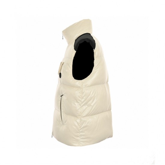 23FW Moncler Gilets Beige Black Sleeveless Down Vest Outerwear Size 1-5 