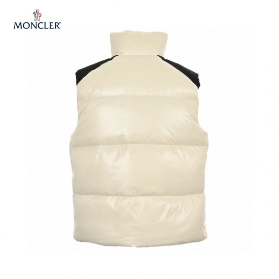 23FW Moncler Gilets Beige Black Sleeveless Down Vest Outerwear Size 1-5 