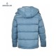 23FW Moncler Mens Hoodie Long Sleeves Short Down Jacket Blue Coats Size 1-4 