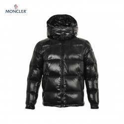 23FW Moncler Montclar Quilted Shell Hooded Long Sleeves Short Down Jacket Black Coats Size 1-5 