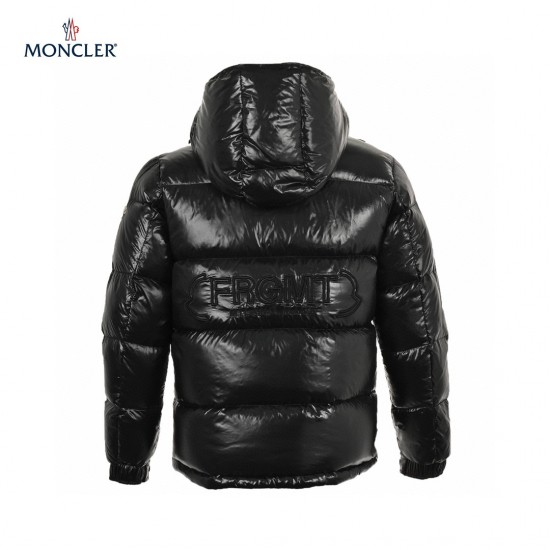 23FW Moncler Montclar Quilted Shell Hooded Long Sleeves Short Down Jacket Black Coats Size 1-5 