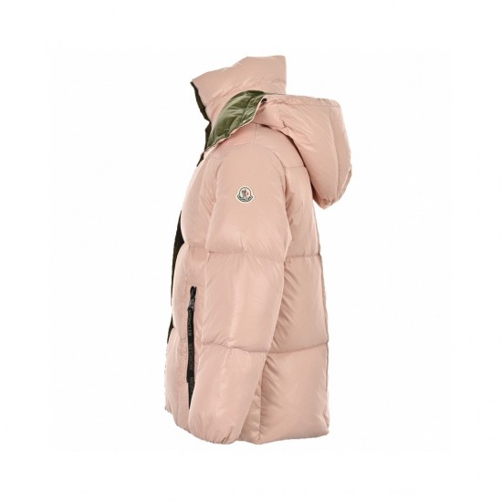 23FW Moncler Parana Hooded Long Sleeves Short Down Jacket Pink Coats Size 0-3 