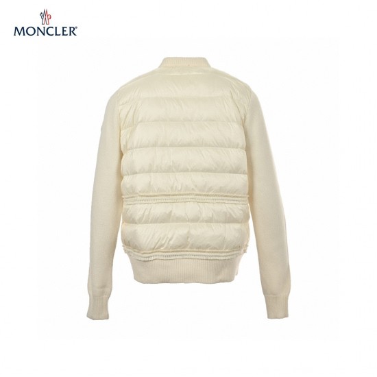 Moncler Blouson White Long Sleeves Outerwear Size 1-4 