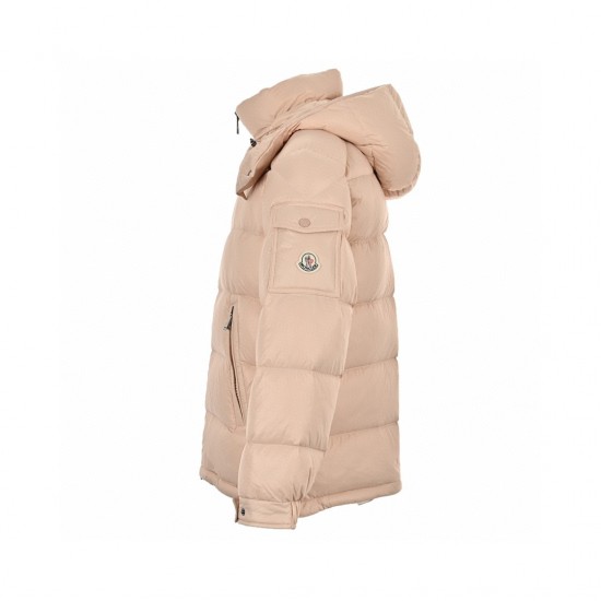 Moncler Maire Hooded Quilted Shell Pink Long Sleeves Down Jacket Size 0-3 