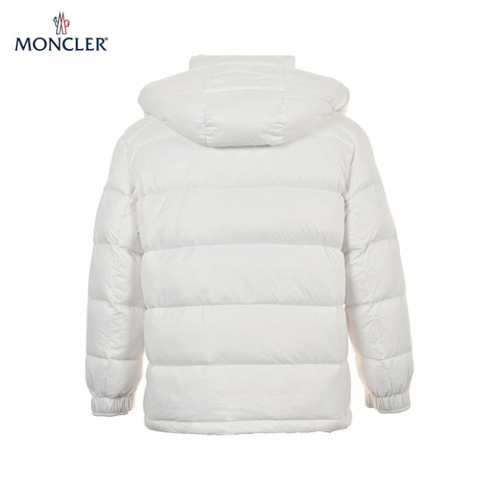 Moncler Maire Hooded Quilted Shell White Long Sleeves Down Jacket Size 0-3 