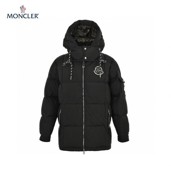 Moncler Mariveles Long Sleeves Short Down Jacket Black Coats Size 1-5 