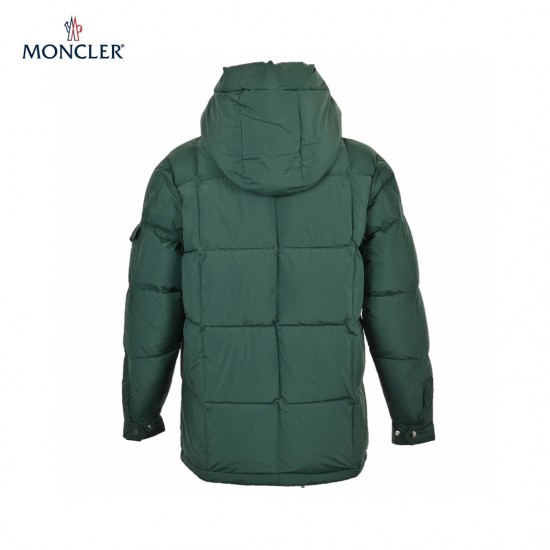 Moncler Mariveles Long Sleeves Short Down Jacket Green Coats Size 1-5 