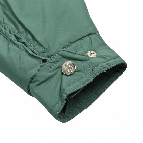 Moncler Mariveles Long Sleeves Short Down Jacket Green Coats Size 1-5 