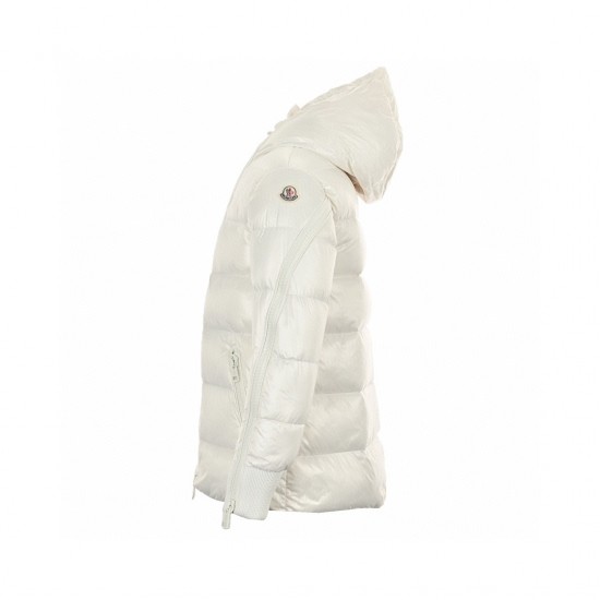 Moncler Oversized Puffer Long Sleeves Short Down Jacket White Coats Size 0-3 