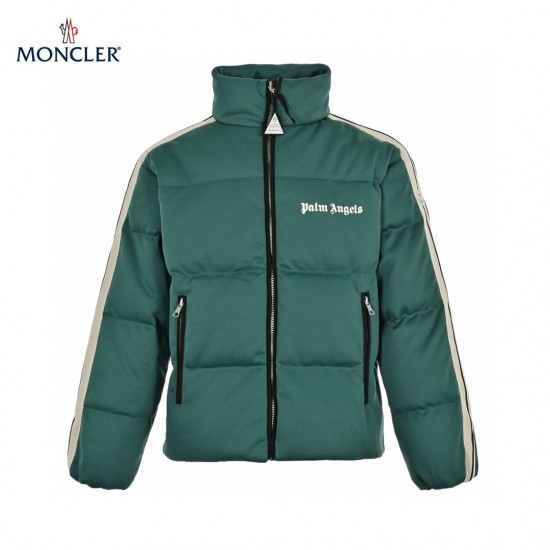 Moncler x Palm Angels Long Sleeves Green White Black Down Jacket Size 1-4 