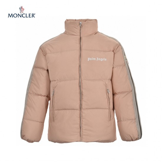 Moncler x Palm Angels Pink Womens Long Sleeves Down Jacket Size 0-3 