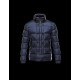 Moncler ALFRED Detachable Hood Knit Collar Blue Jackets Nylon/Polyamid Mens 41380992NO