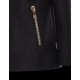 Moncler ARBU Fixed Hood Turtleneck Black Overcoats Wool Flannel Womens 41466662HV