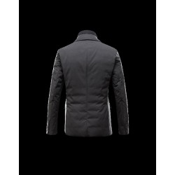 Moncler ARGENTRE Detachable Lapel Collar Black Jackets Nylon/Polyamid Mens 41382289SR