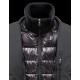 Moncler ARGENTRE Detachable Lapel Collar Black Jackets Nylon/Polyamid Mens 41382289SR