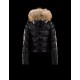 Moncler Alpin Detachable Fur Trimmed Collar Black Jackets Nylon/Polyamid Womens 41236470CT