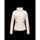 Moncler Armoise Detachable Fur Trimmed Collar Ivory Jackets Nylon/Polyamid Womens 41224515LF