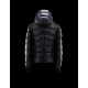 Moncler Aubert Hooded Neckline Blue Jackets Nylon/Polyamid Mens 41224644FN