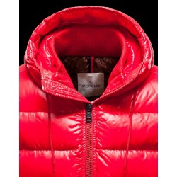 Moncler Aubert Hooded Neckline Coral Jackets Nylon/Polyamid Mens 41224644MN