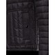 Moncler BAHR Biker Turtleneck Black Jackets Silky Nylon Lambskin Mens 41466657QL