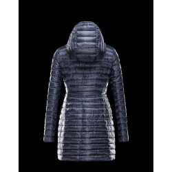 Moncler BARBEL Ultralight Round Collar Blue Jackets Nylon/Polyamide Womens 41411433AK