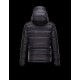 Moncler BASILE Lightweight Fixed Hood Black Jackets Nylon/Polyamide Mens 41457019EE