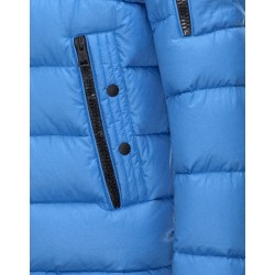 Moncler BASILE Ultralight Turtleneck Azure Jackets Cotton Mens 41464460XR