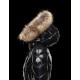 Moncler BELLOY Turtleneck Fur-Trimmed Hood Black Coats Nylon/Polyamide Womens 41461298AB