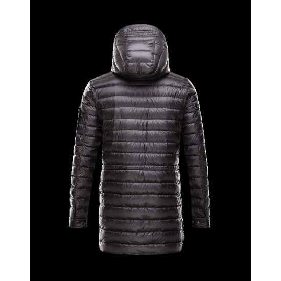 Moncler BENJAMIN Ultralight Turtleneck Black Heavy Jackets Nylon/Polyamide Mens 41411431ET