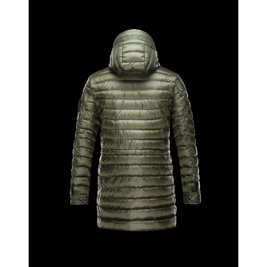 Moncler BENJAMIN Ultralight Turtleneck Military green Heavy Jackets Nylon/Polyamid Mens 41411431BB