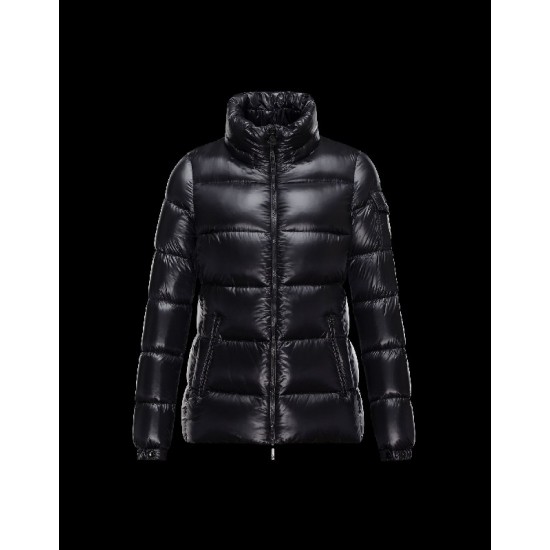 Moncler BERRE Turtleneck Black Jackets Polyamide Womens 41456953TW