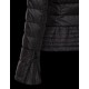 Moncler BIBER Double-Breasted Classic Neckline Black Jackets Nylon Womens 41467469GC