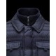 Moncler BLAIS Turtleneck Dark blue Jackets Polyamid/Wool Mens 41378018WC