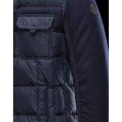 Moncler BLAIS Turtleneck Dark blue Jackets Polyamid/Wool Mens 41378018WC