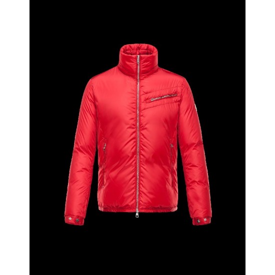 Moncler BRAD Detachable Hood Red Jackets Nylon/Polyamid Mens 41459676JP