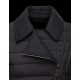 Moncler BRIERE Classic Neckline Broadcloth Collar Black Overcoats Techno Fabric Womens 41457362EI