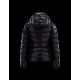 Moncler Bady Detachable Hood Black Jackets Lacquered Nylon Womens 41224540LT