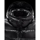 Moncler Bady Detachable Hood Black Jackets Lacquered Nylon Womens 41224540LT