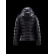 Moncler Bady Detachable Hood Blue Jackets Lacquered Nylon Womens 41224540XX