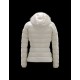 Moncler Bady Detachable Hood Ivory Jackets Lacquered Nylon Womens 41224540PX