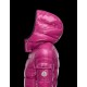 Moncler Bady Detachable Hood Pink Jackets Lacquered Nylon Womens 41224540GR