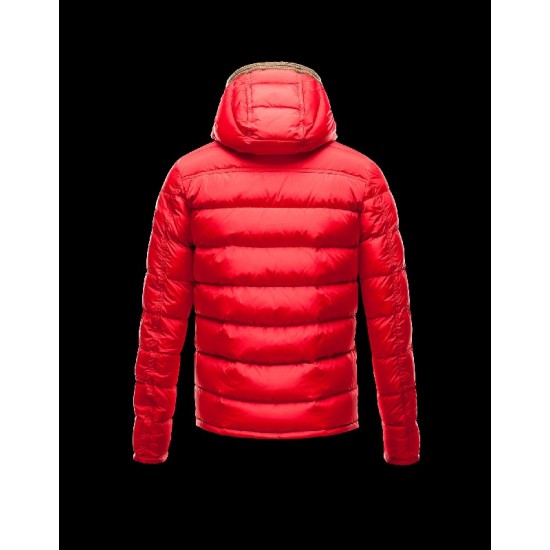 Moncler CANUT Knitted Collar Red Jackets Pa/Polyurethane Mens 41311219EJ