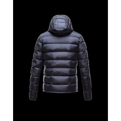 Moncler CANUT Lightweight Knitted Collar Blue Jackets Nylon/Pa Mens 41311219CU