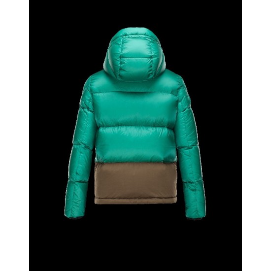 Moncler CHAMONIX Detachable Hood Turtleneck Green Jackets Polyester/Nylon Mens 41456700IN