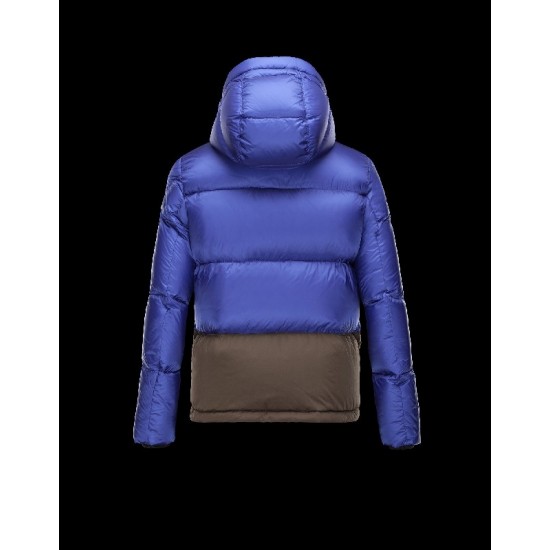 Moncler CHAMONIX Detachable Hood Turtleneck Purple Jackets Polyester/Nylon Mens 41456700VK