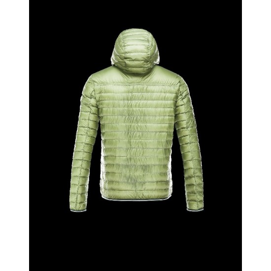 Moncler CLOVIS Ultralight Turtleneck Green Jackets Nylon/Polyamide Mens 41411429EG