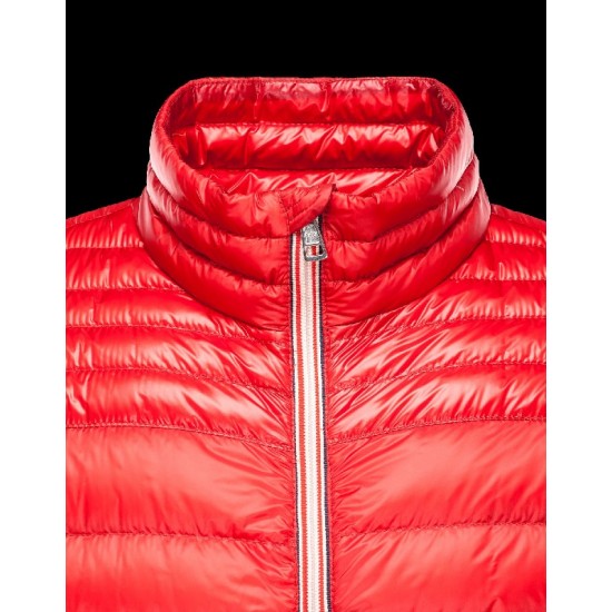 Moncler DANIEL Ultralight Turtleneck Red Jackets Nylon/Polyamide Mens 41411430AD